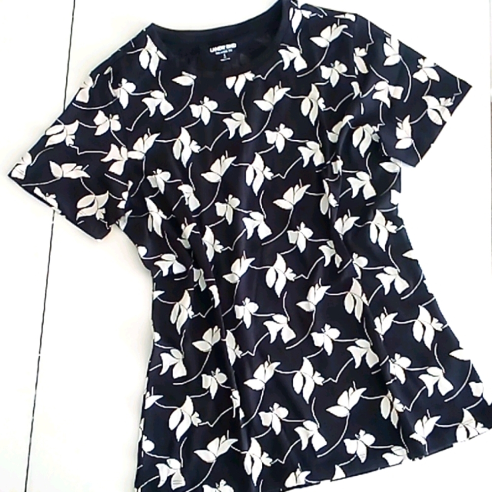 NWOT Floral Print Supima Cotton Tee